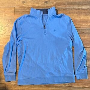 Men's Blue Quarter-Zip Izod Sweater